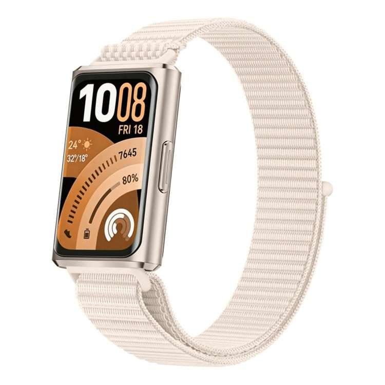 For Huawei Band 11 / Band 11 Pro Adjustable Nylon Hook And Loop Fastener Watch Band(Starlight)