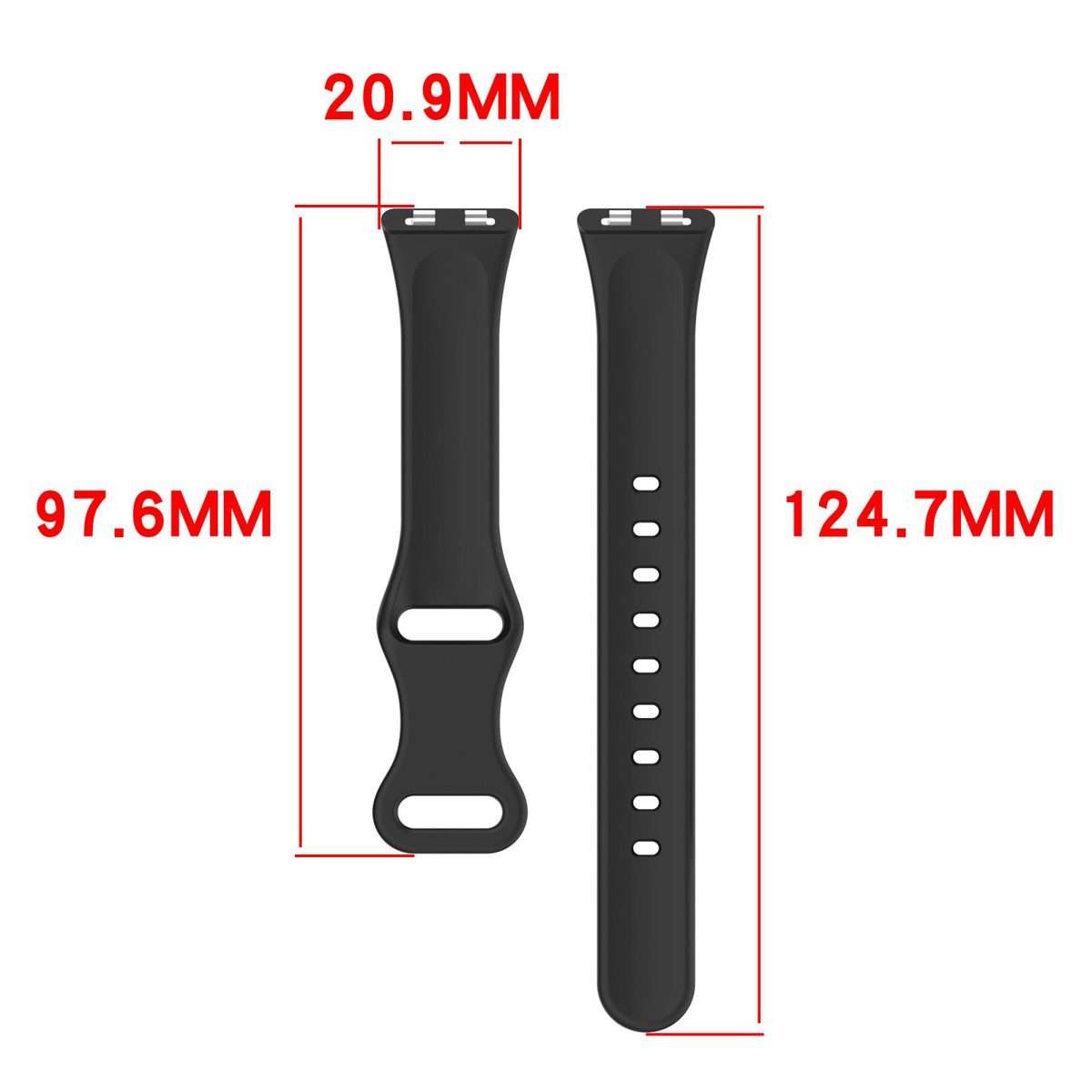 For Huawei Band 11 / Band 11 Pro Slim Butterfly Clasp Solid Color Silicone Watch Band(Black)