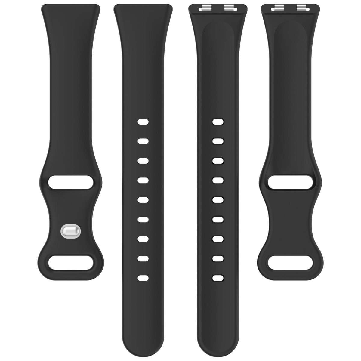 For Huawei Band 11 / Band 11 Pro Slim Butterfly Clasp Solid Color Silicone Watch Band(Black)