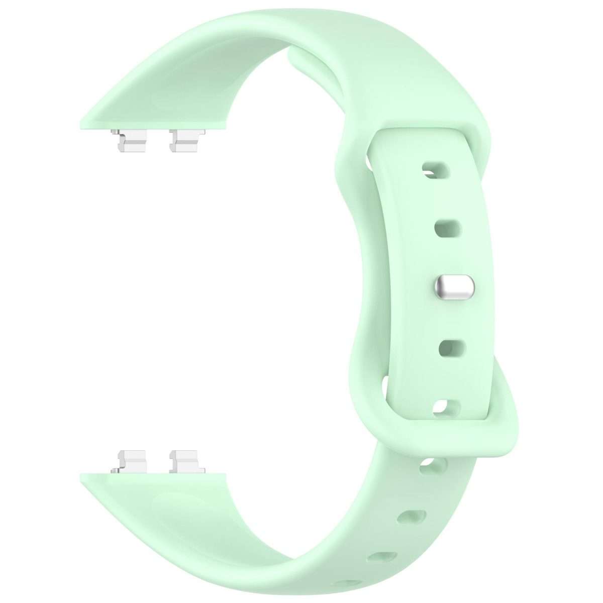 For Huawei Band 11 / Band 11 Pro Slim Butterfly Clasp Solid Color Silicone Watch Band(Mint Green)