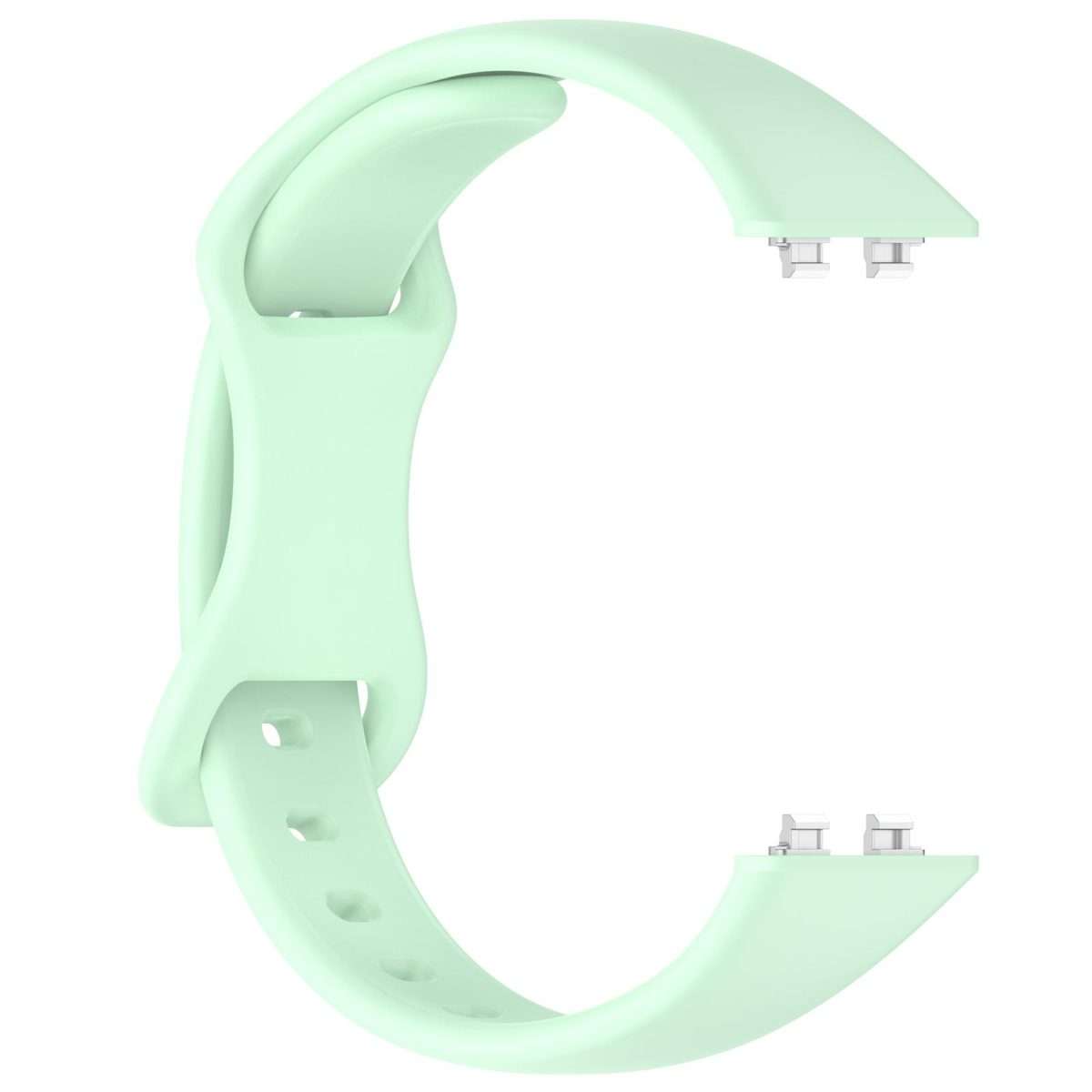 For Huawei Band 11 / Band 11 Pro Slim Butterfly Clasp Solid Color Silicone Watch Band(Mint Green)