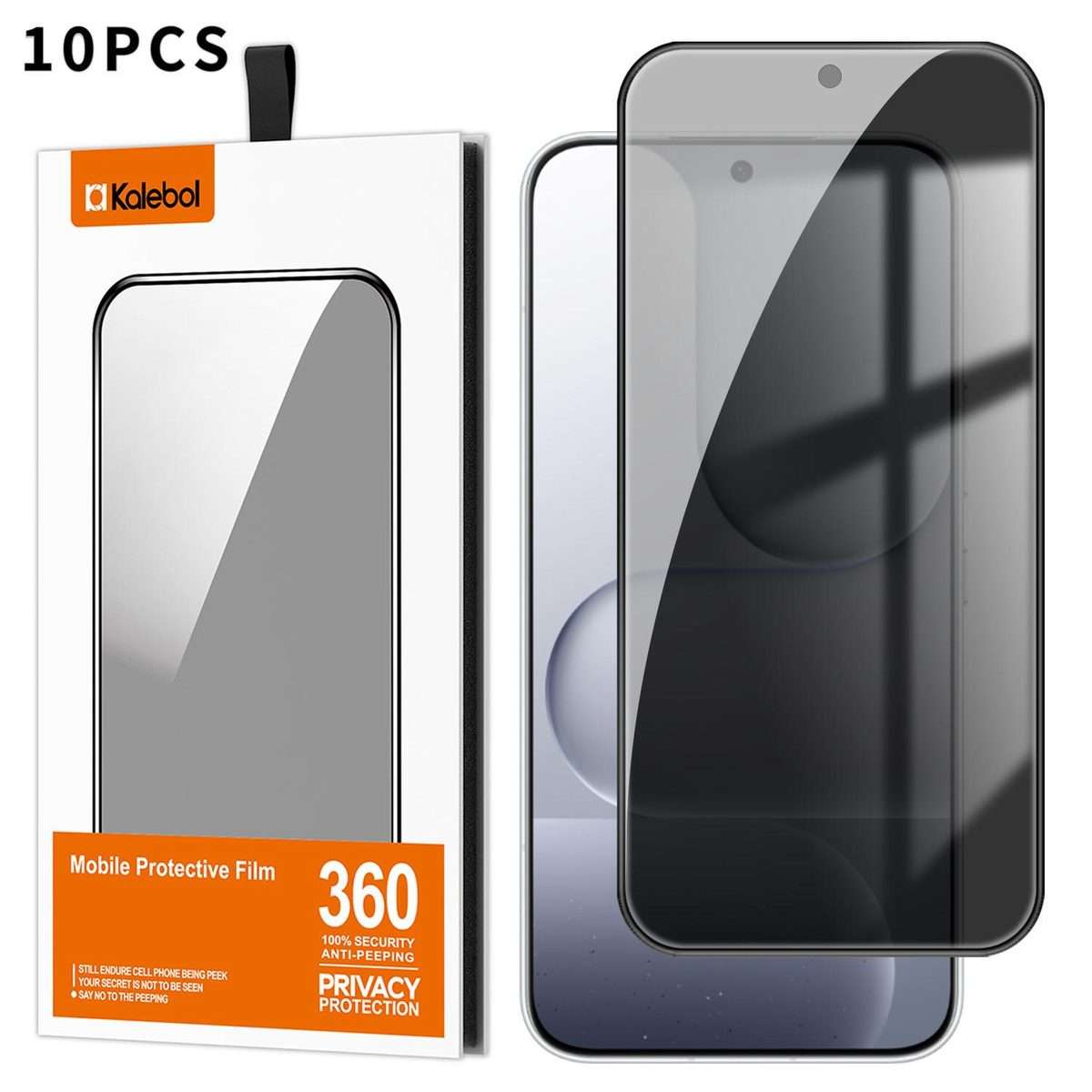 For Honor 600 Pro Global 10pcs Kalebol High-Aluminum Screen-Printed Full-Coverage Black-Border Pri