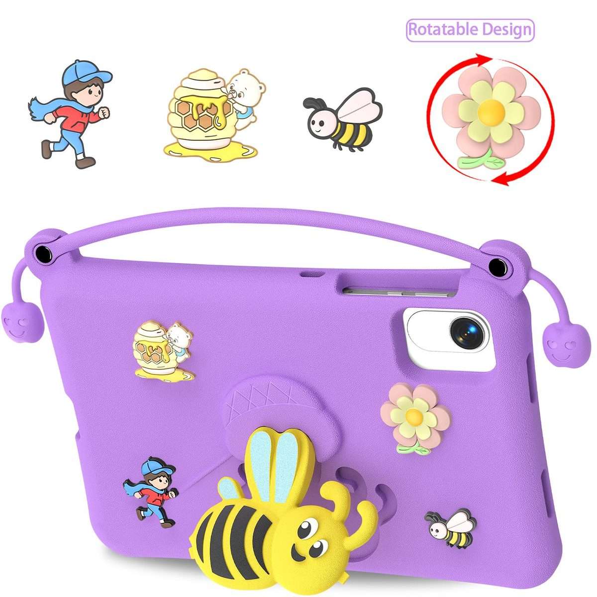 For Honor Pad X9a / X10 Pro / X9 Pro Little Bee EVA Shockproof Tablet Case(Purple)