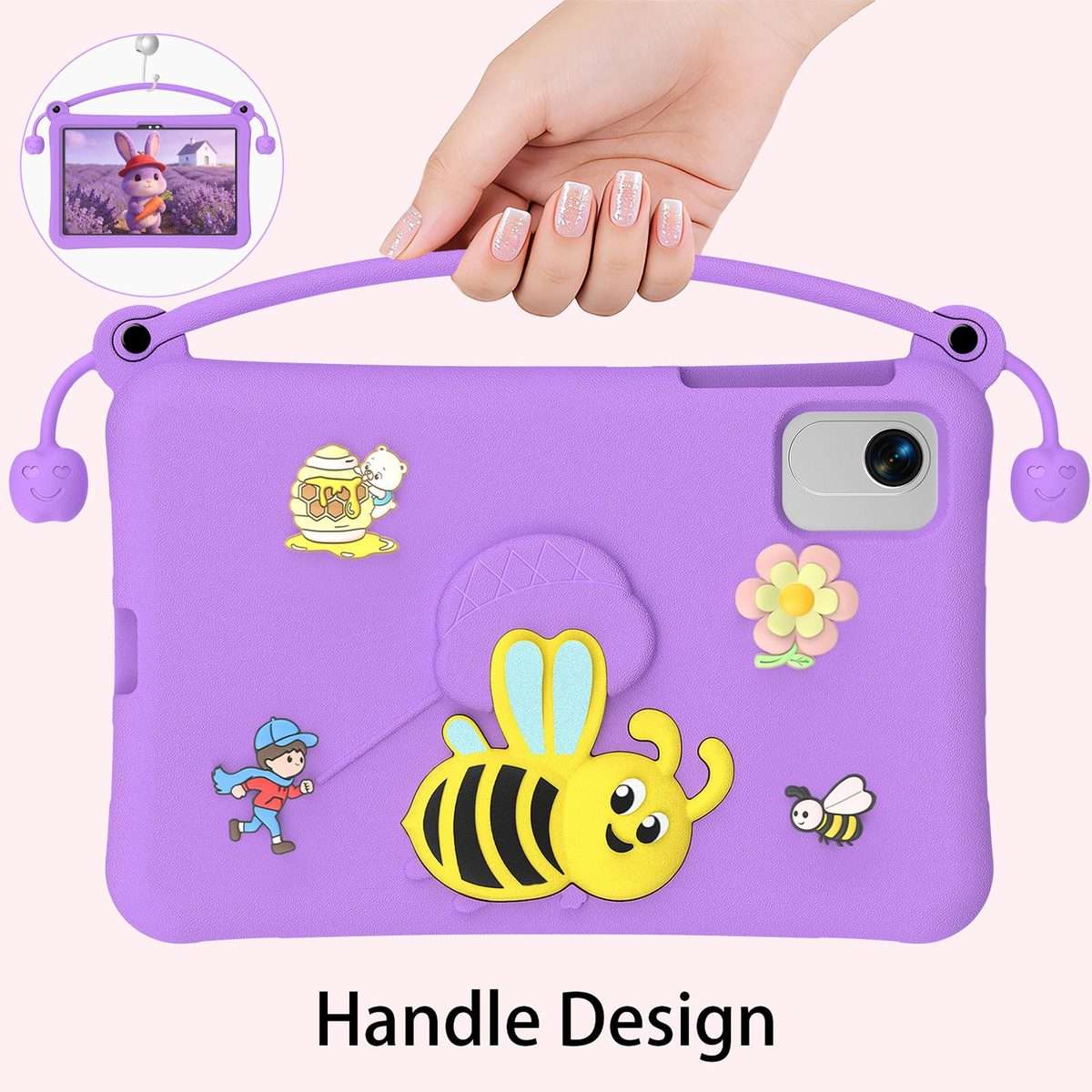 For Honor Pad X9a / X10 Pro / X9 Pro Little Bee EVA Shockproof Tablet Case(Purple)