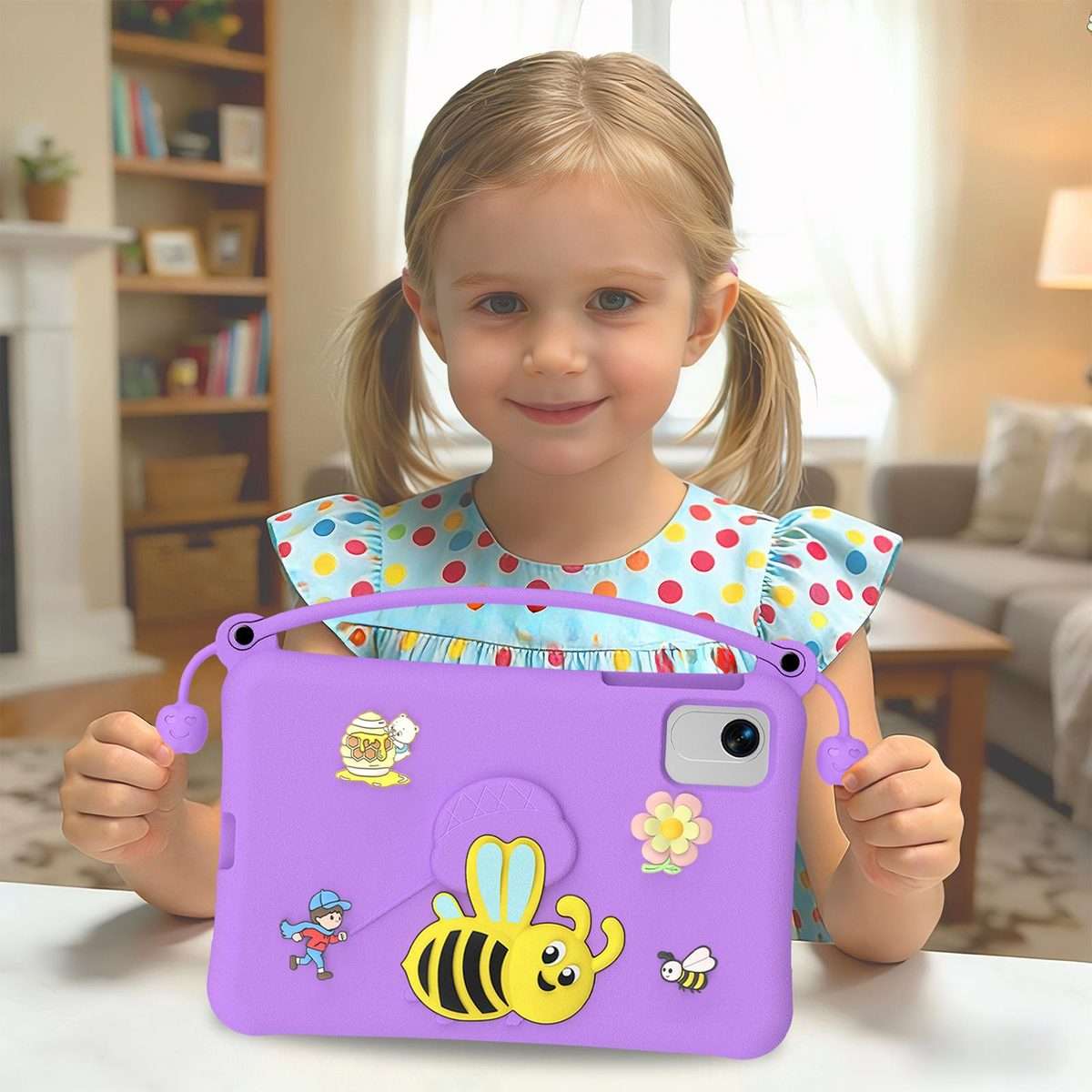 For Honor Pad X9a / X10 Pro / X9 Pro Little Bee EVA Shockproof Tablet Case(Purple)