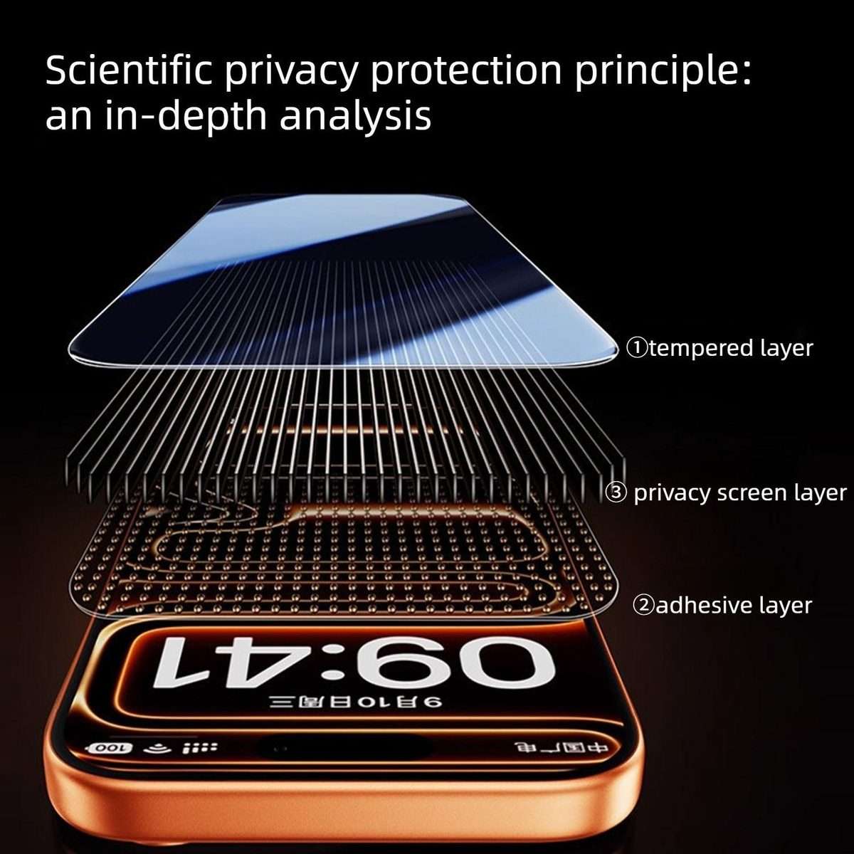 For iPhone 14 Plus 10pcs MOWL Explosion-Proof Anti-Fingerprint Privacy Tempered Glass Film