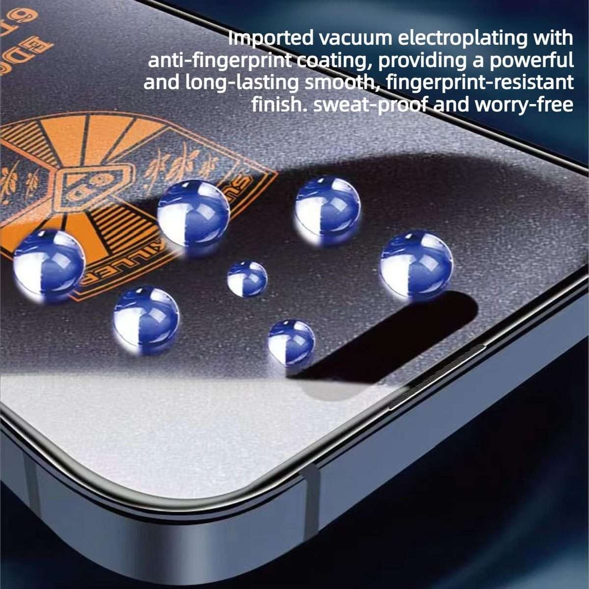 For iPhone 15 Pro 10pcs 200CC 6D Anti-Static Screen Printing HD Tempered Glass Flim