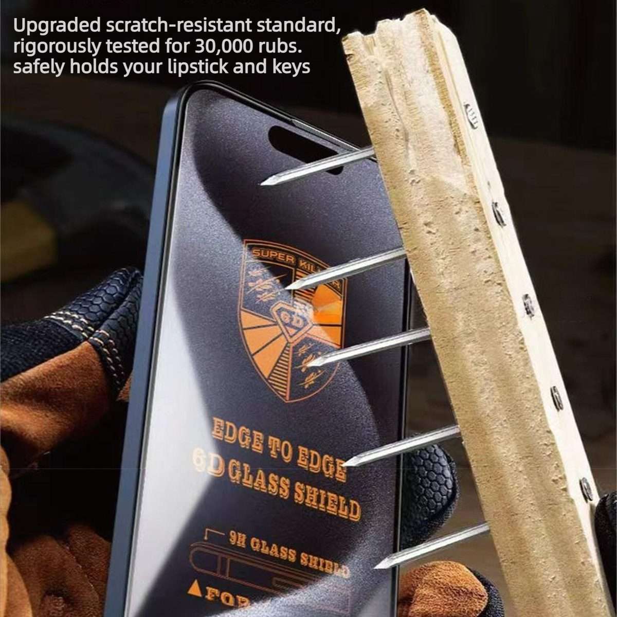 For iPhone 12 Pro Max 10pcs 200CC 6D Anti-Static Screen Printing HD Tempered Glass Flim