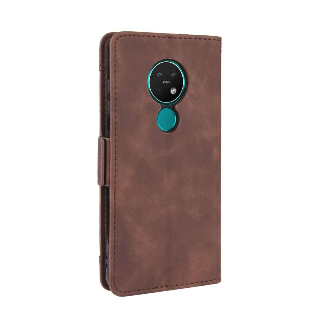 For Nokia 7.2 / 6.2 Wallet Style Skin Feel Calf Pattern Leather Case with Separate ... (Brown)