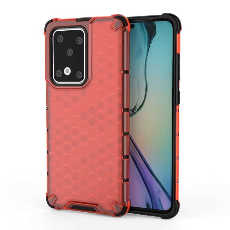 For Huawei P40 Pro Shockproof Honeycomb PC + TPU Case(Red)
