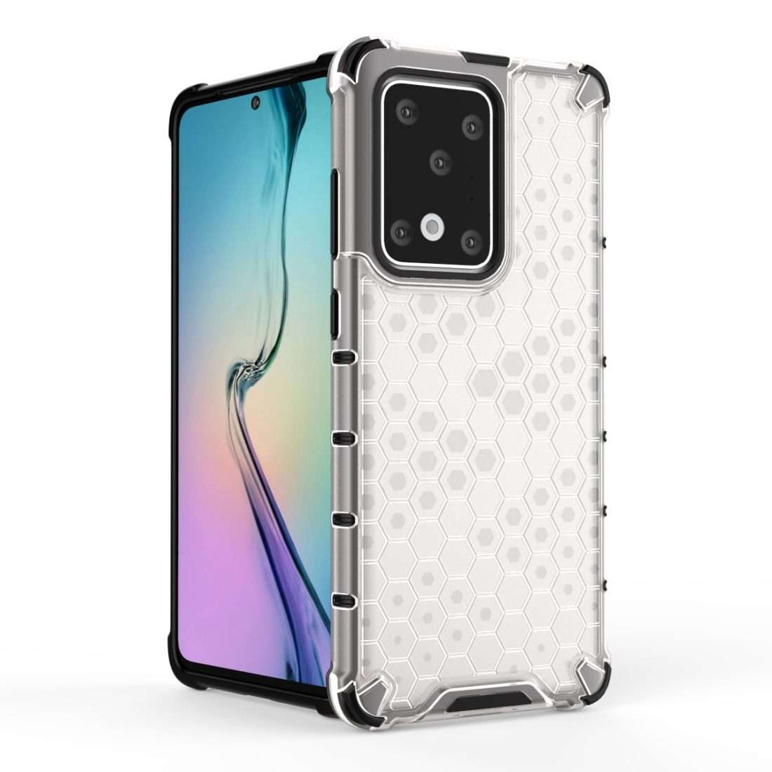 For Huawei P40 Pro Shockproof Honeycomb PC + TPU Case(Red)