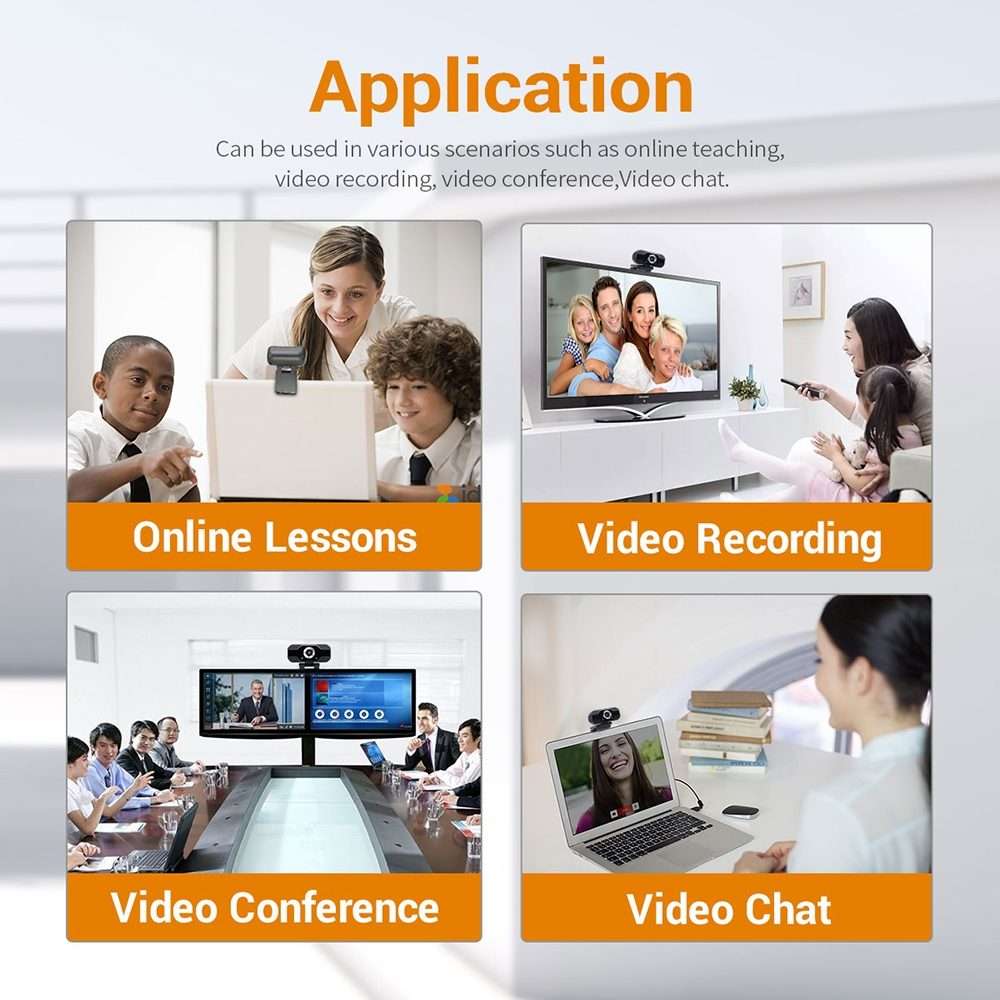 HD 1080P Webcam Built-in Microphone Smart Web Camera USB Streaming Beauty Live Camera for Computer