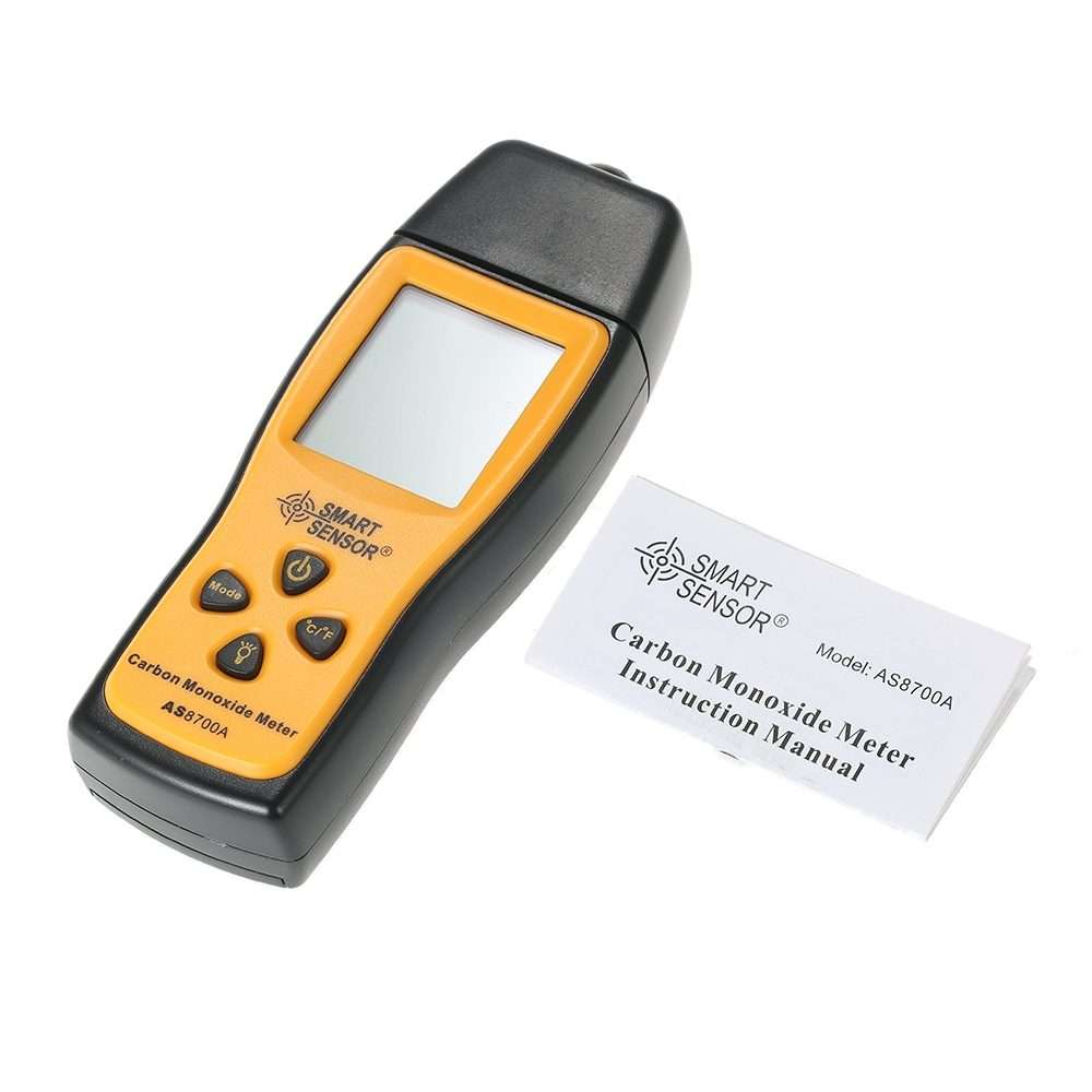 Smart Sensor AS8700A Handheld Carbon Monoxide Meter High Precision Digital CO Leak Detector Analyz