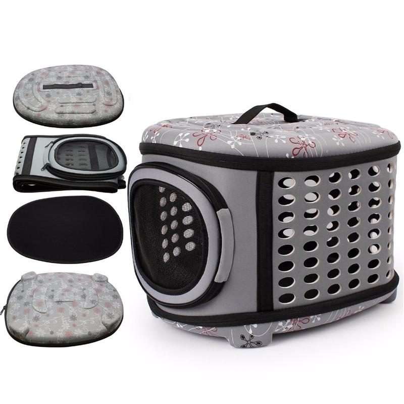 EVA Portable Folding Pet Tote Pet Carrier Bag(Pink)