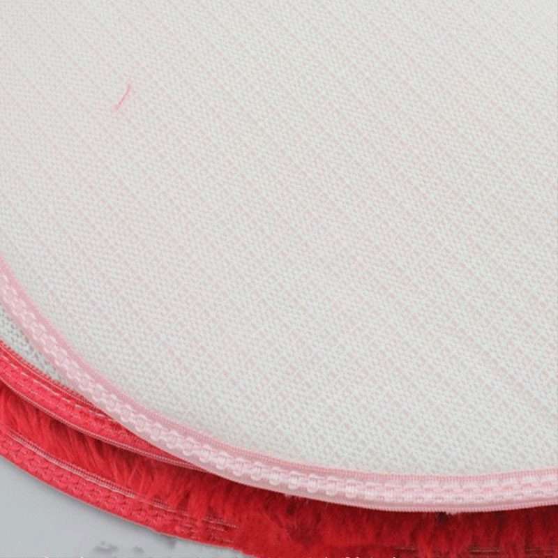 Heart Shape Non-slip Bath Mats Kitchen Carpet Home Decoration, Size:50*60CM(Magenta)