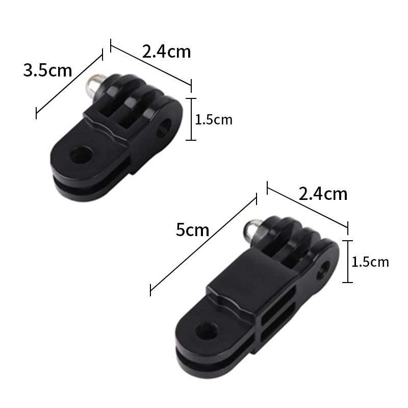 Different Direction Long Adapter TELESIN Screw Adapter Adjustment Arm For GoPro Hero12 Black / Her