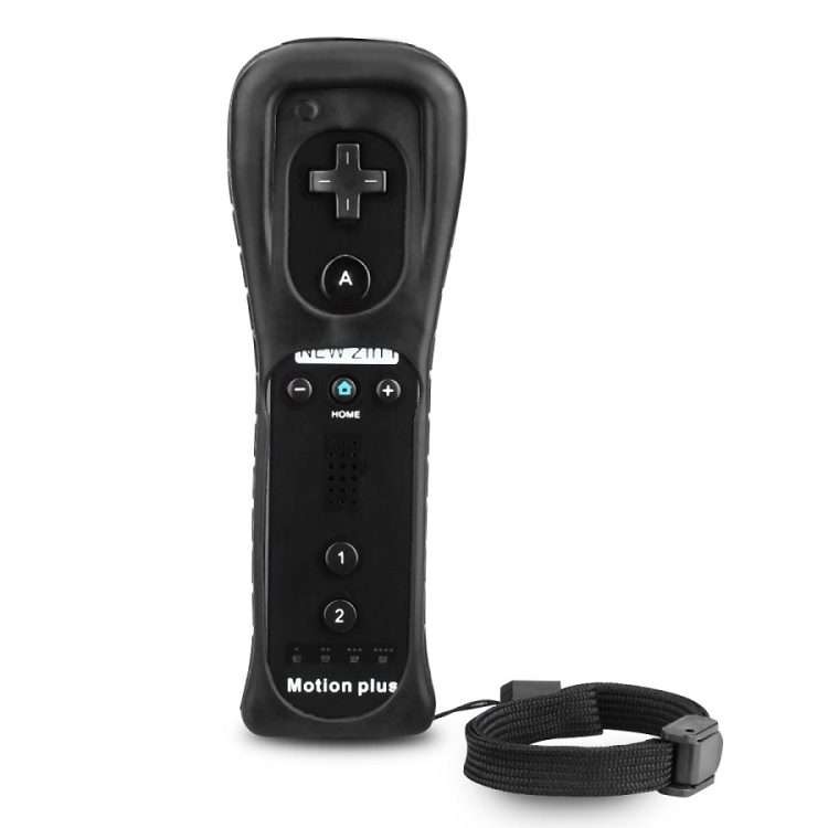 2 In 1 Right Handle With Built-In Accelerator For Nintendo Wii / WiiU Host( Black)