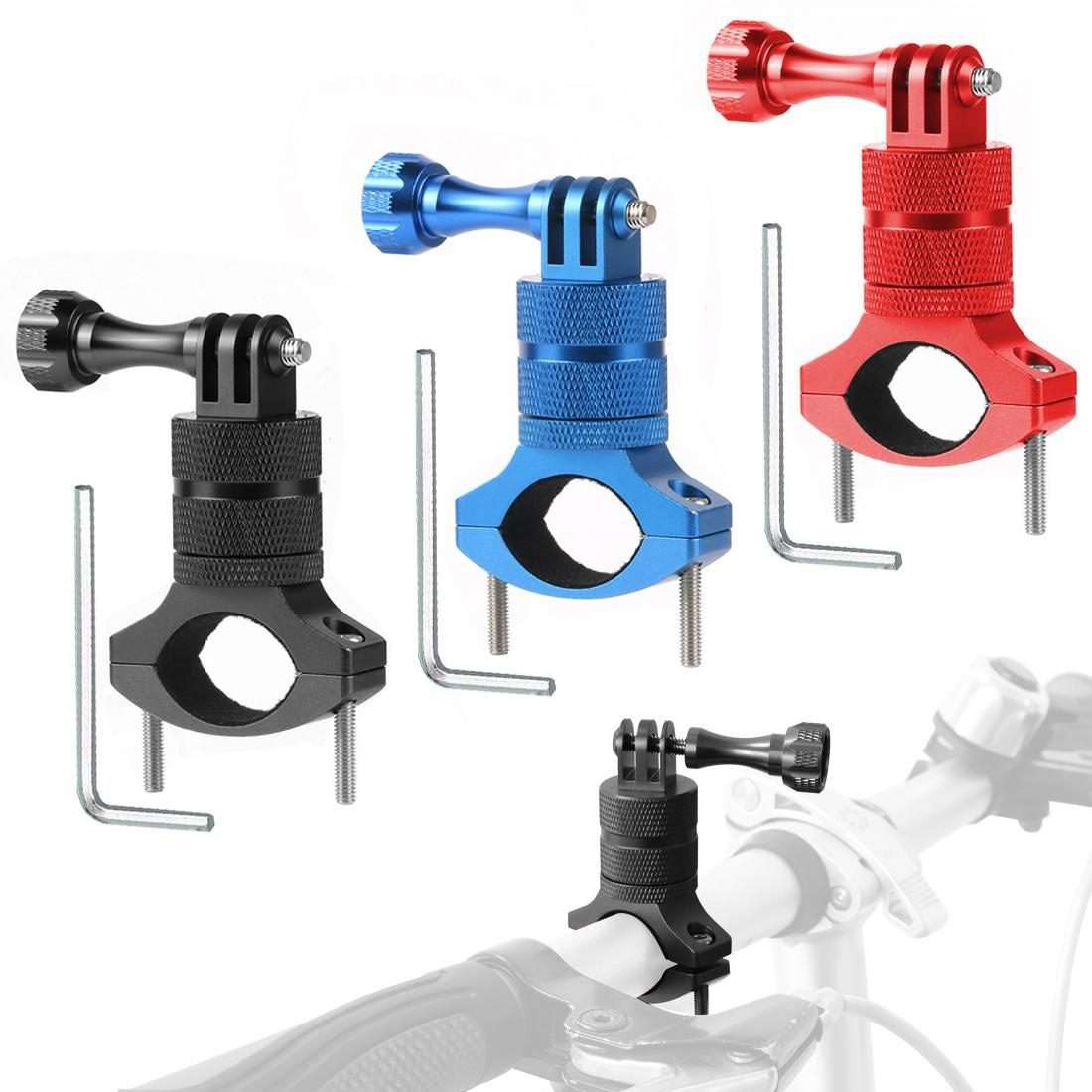 Aluminum Alloy Bicycle Mounting Bracket Bicycle Clip For Action Camera(Red)