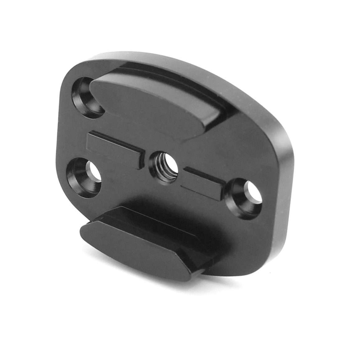 4 Holes Aluminum Quick Release Tripod Mount Base For Sports Camera, Color: Black