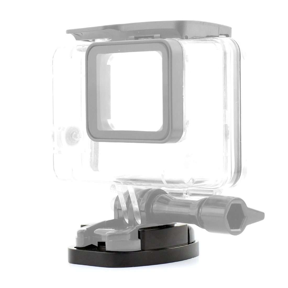 4 Holes Aluminum Quick Release Tripod Mount Base For Sports Camera, Color: Black Embedded Nut