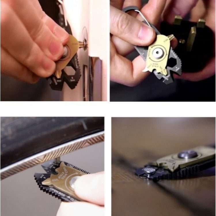20 in 1 Stainless Steel Wrench Screwdriver Creative Roulette Multifunctional Combination Tool Outd