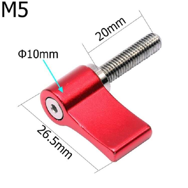Aluminum Alloy Fixing Screw Action Camera Positioning Locking Hand Screw Accessories, Si ... (Red)