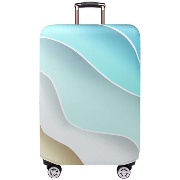 Travel Abrasion-resistant Elastic Luggage Protective Cover Suitcase Dust Cov ... (Gradient Ripple)