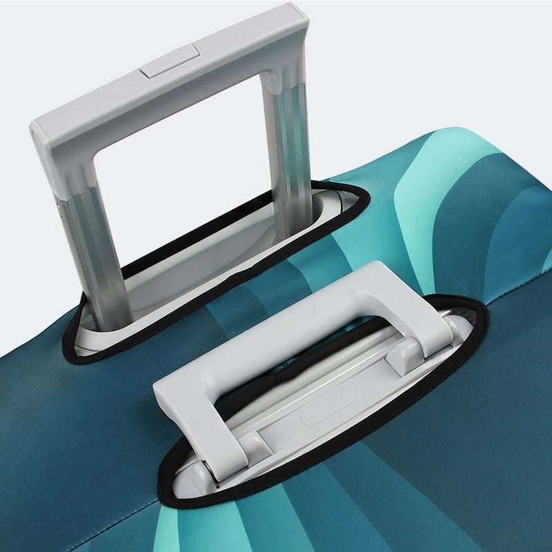 Travel Abrasion-resistant Elastic Luggage Protective Cover Suitcase Dust Cov ... (Gradient Ripple)