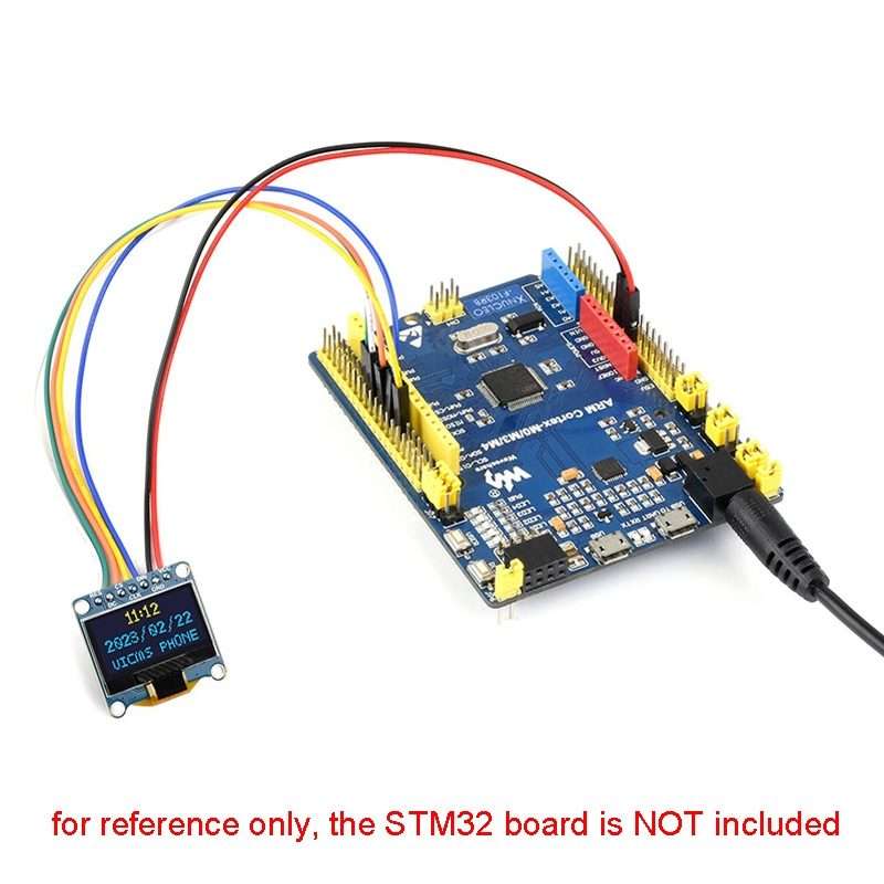 Waveshare 0.96 inch OLED Display Module, 12864 Resolution, SPI / I2C Communication(D White)