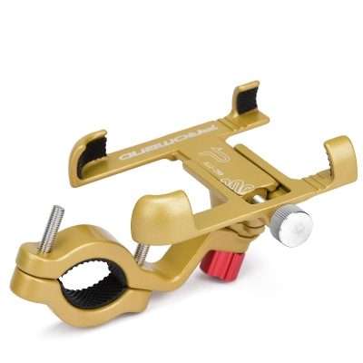 360 Rotate Eagle Claw Bionic Bike Phone Holder Mount Aluminum Bicycle Motocycle Handleb ... (Gold)