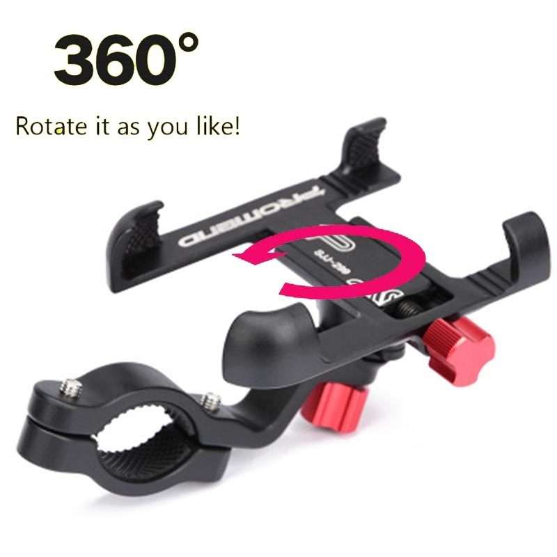 360 Rotate Eagle Claw Bionic Bike Phone Holder Mount Aluminum Bicycle Motocycle Handleb ... (Gold)