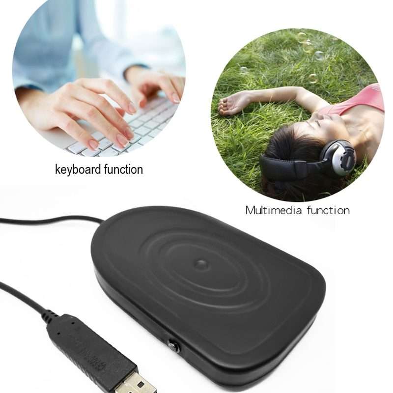 Pcsensor USB Foot Pedal Control Switch Keyboard Adapter For Computer, Model:FS2016