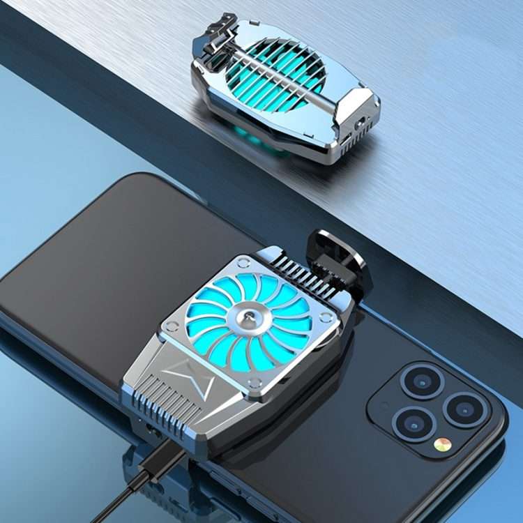 H15 Mobile Phone Radiator Semiconductor Rapid Cooling Portable Peripheral Cooling Mob ... (Silver)
