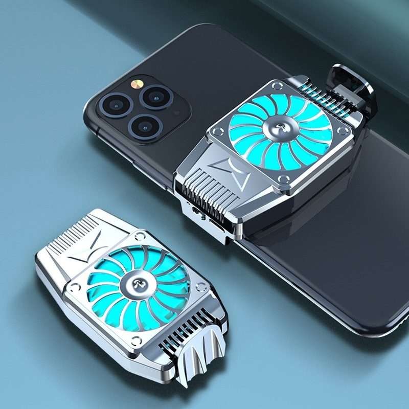 H15 Mobile Phone Radiator Semiconductor Rapid Cooling Portable Peripheral Cooling Mob ... (Silver)