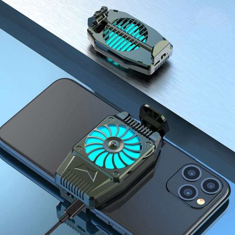 H15 Mobile Phone Radiator Semiconductor Rapid Cooling Portable Peripheral Cooling Mobi ... (Black)
