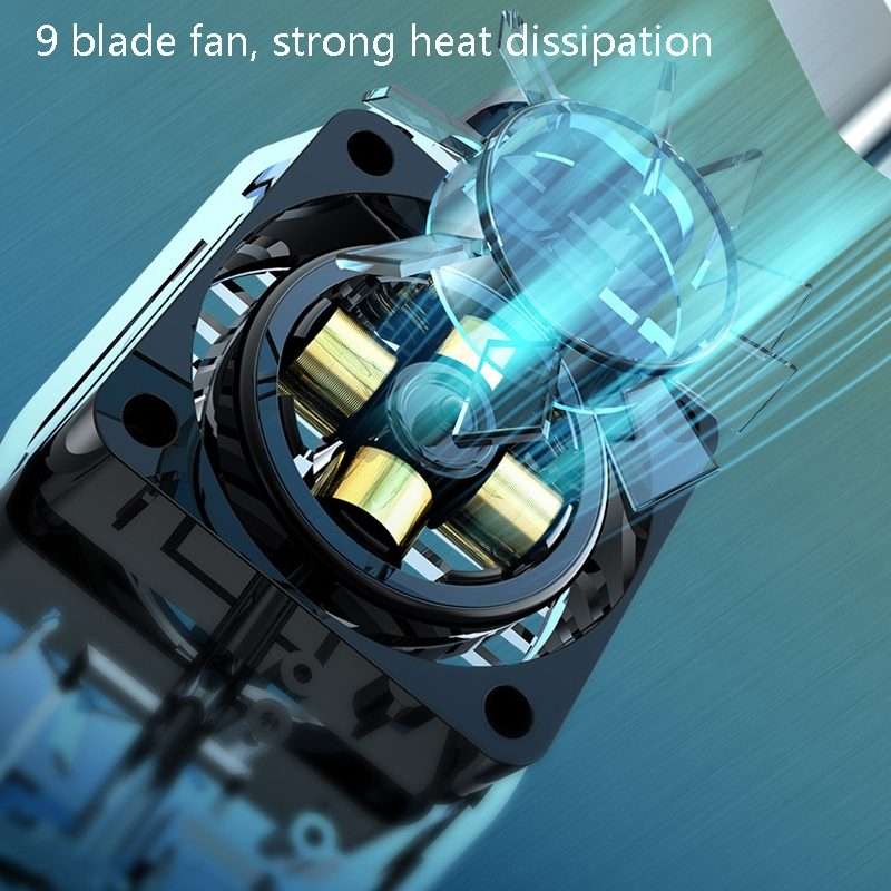 H15 Mobile Phone Radiator Semiconductor Rapid Cooling Portable Peripheral Cooling Mobi ... (Black)