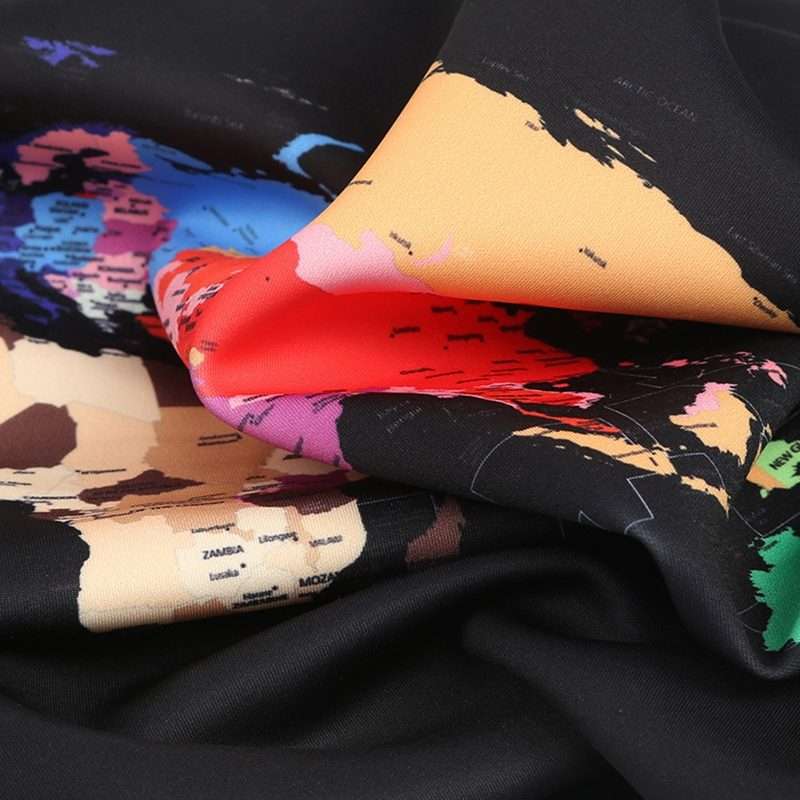 Travel Luggage Cover Suitcase Dustproof Scratch-proof Protection Elastic Sleev ... (Geometric Map)