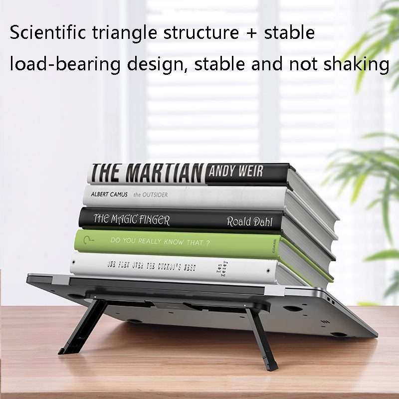 Oatsbasf 03362 Laptop Cooling Stand Desktop Portable Suspended Vertical Stand(Black)