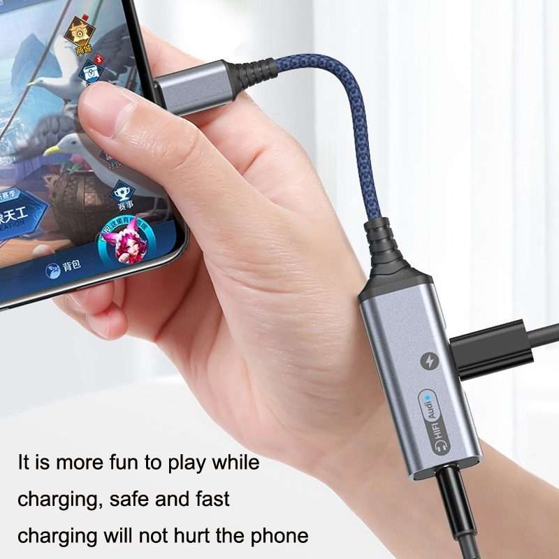 MH339A Type-c / USB-c Adapter Cable Mobile Phone Live Audio Charging Cable(Black)