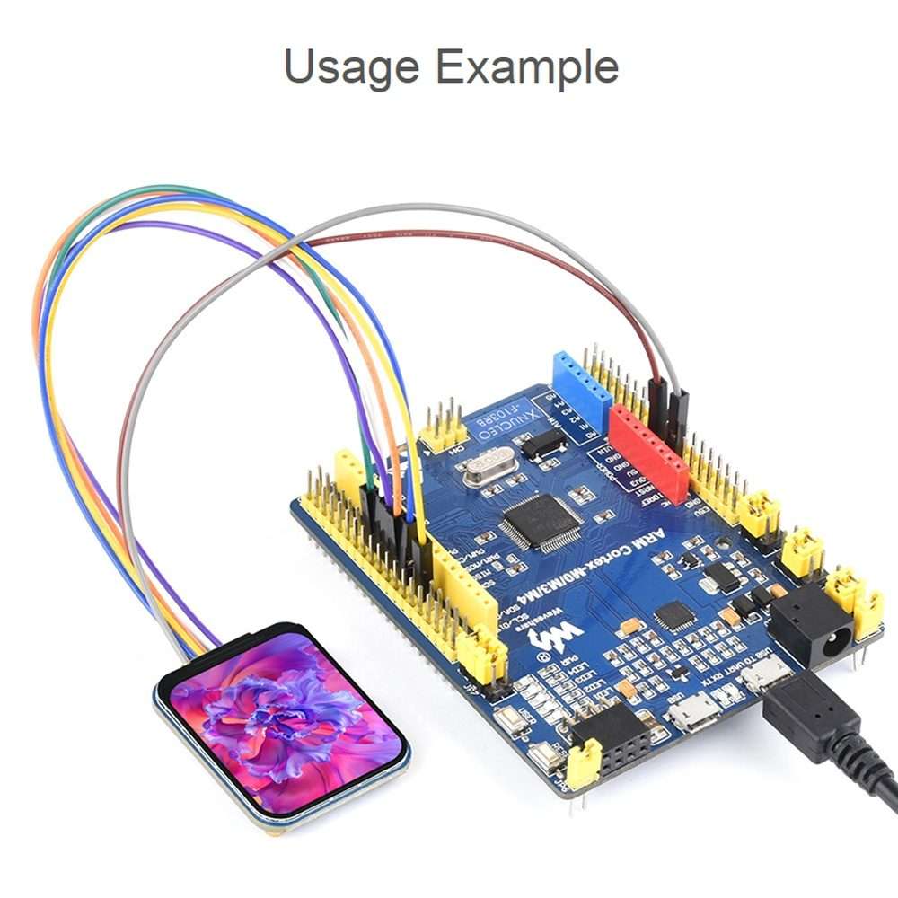 Waveshare 1.69 Inch 240280 Resolution IPS LCD Display Module With SPI Interface