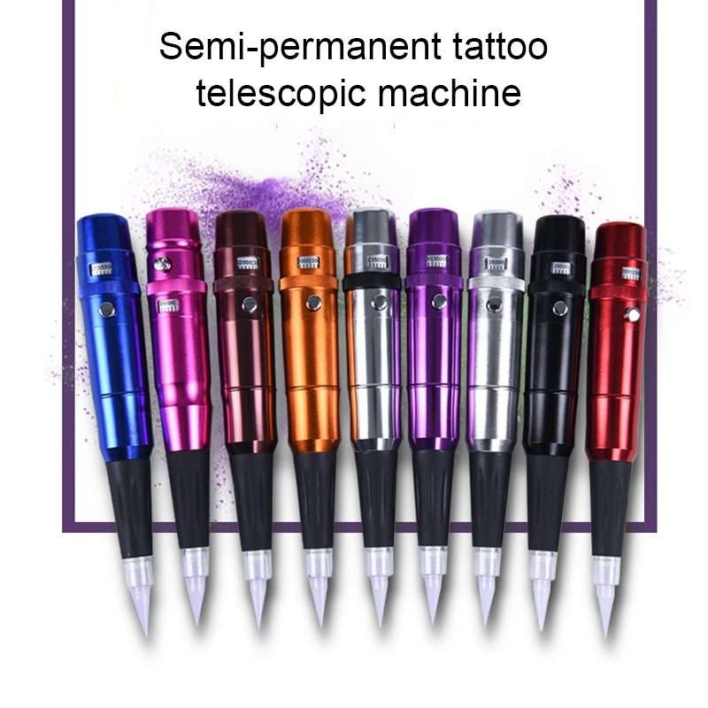 Semi-Permanent Tattoo Pen Apprentice Bleaching Lip Tattoo Eyebrow Instrument(Orange)