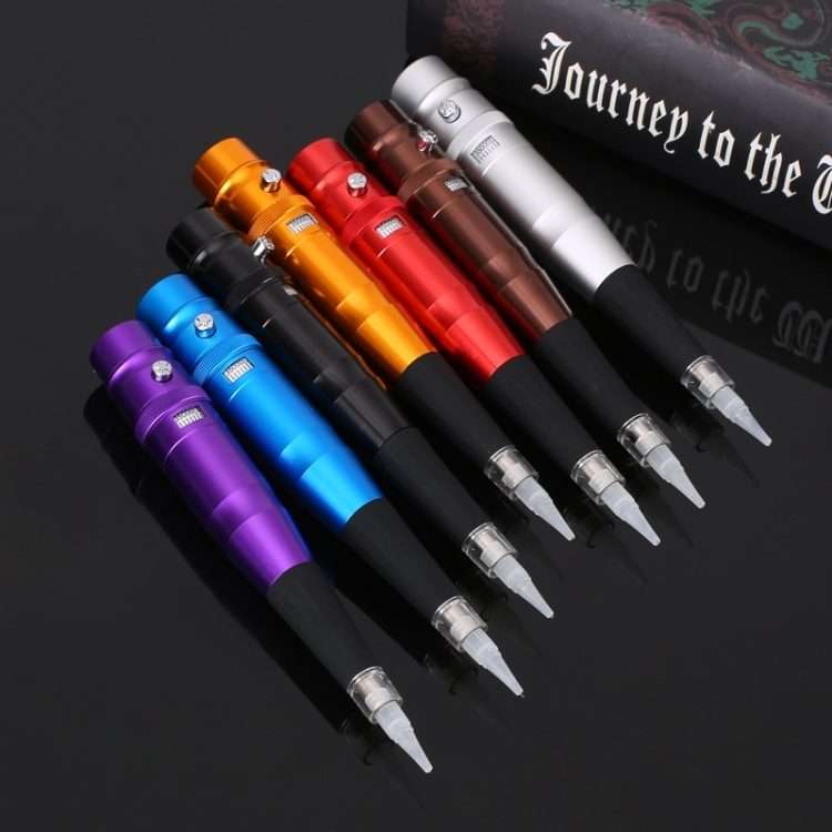 Semi-Permanent Tattoo Pen Apprentice Bleaching Lip Tattoo Eyebrow Instrument(Orange)