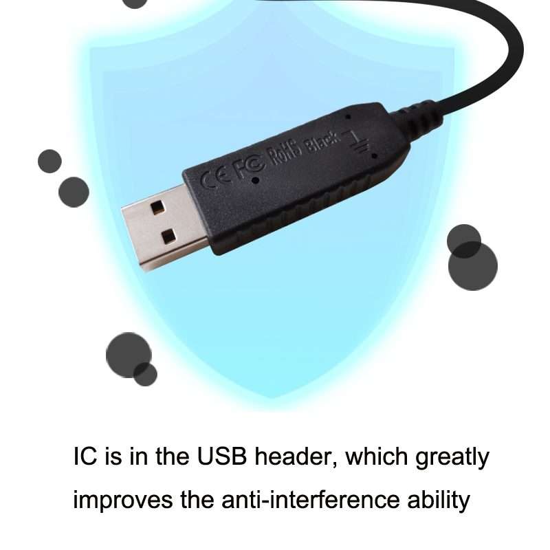 USB Switch Cable Keyboard Mouse Custom Shortcut Keys, Style:3 Switches