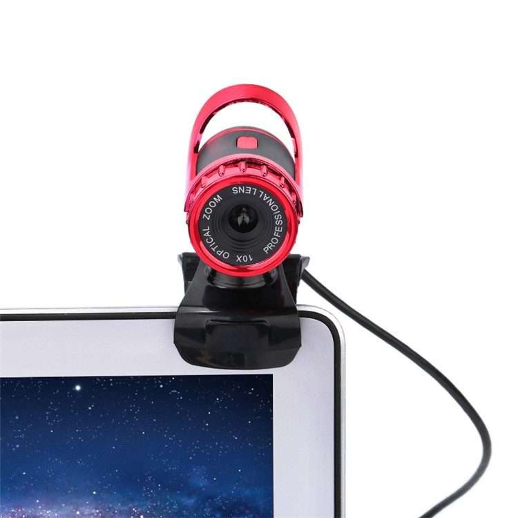 HXSJ A859 480P Computer Network Course Camera Video USB Camera Built-in Sound-absorbing ... (Red)