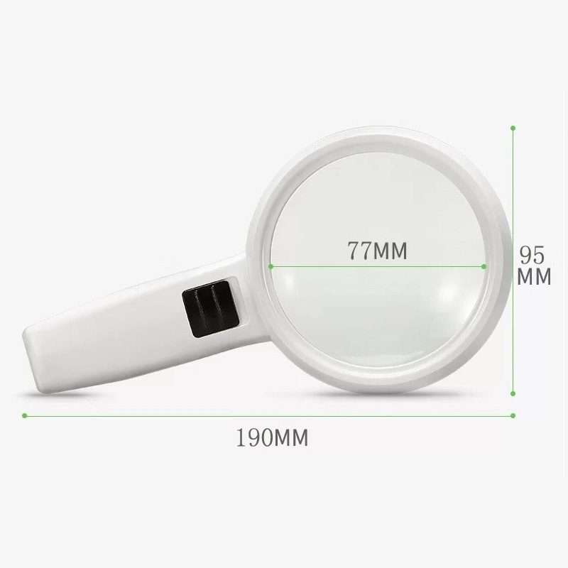 Handheld High-definition Lens with LED Light Reading and Maintenance Magnifying Glass for the Elde