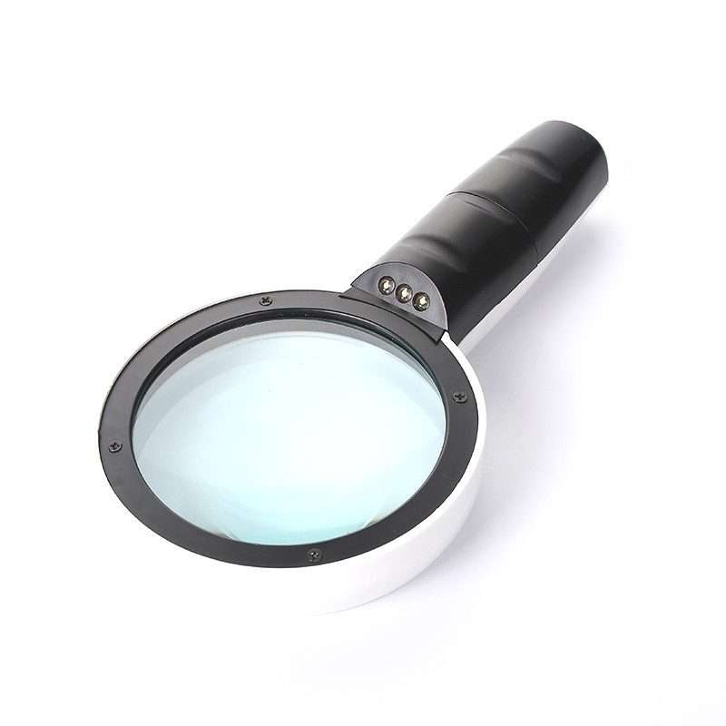 Handheld High-definition Lens with LED Light Reading and Maintenance Magnifying Glass for the Elde