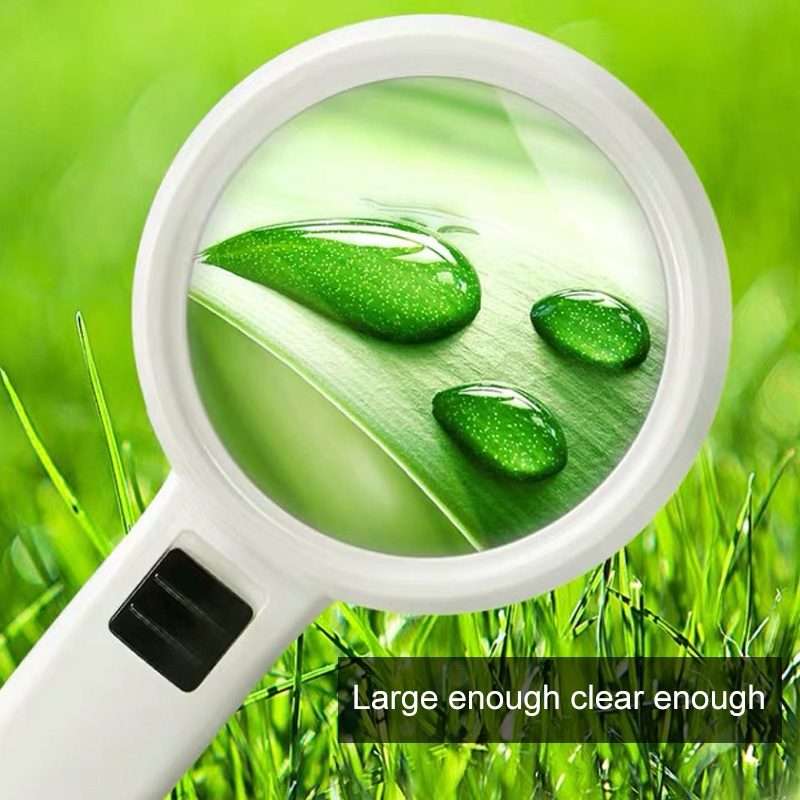 Handheld High-definition Lens with LED Light Reading and Maintenance Magnifying Glass for the Elde