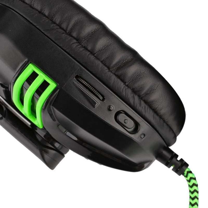Salar KX101 3.5mm Wired Earphone Gaming Headset PC Gamer Stereo Headphone with Microph ... (black)