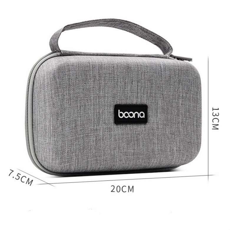 Power Adapter Headset Data Cable Portable Storage Bag For Macbook Air/Pro Notebook(Gray)