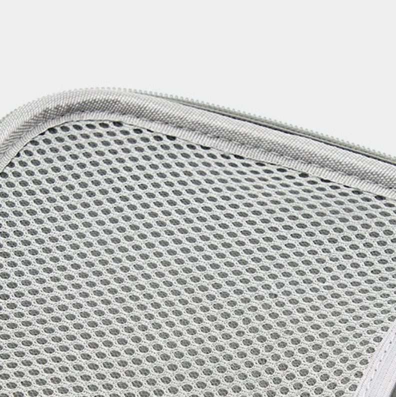 Power Adapter Headset Data Cable Portable Storage Bag For Macbook Air/Pro Notebook(Gray)